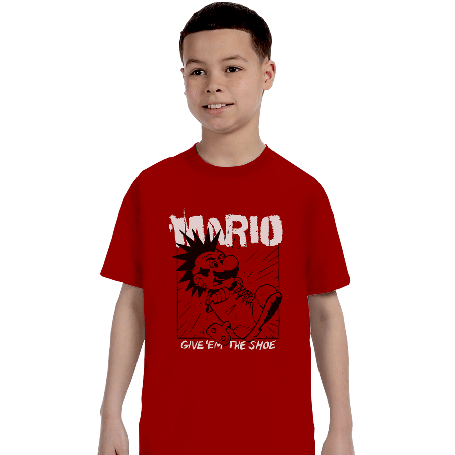 Shirts T-Shirts, Youth / XS / Red Give 'Em The Shoe