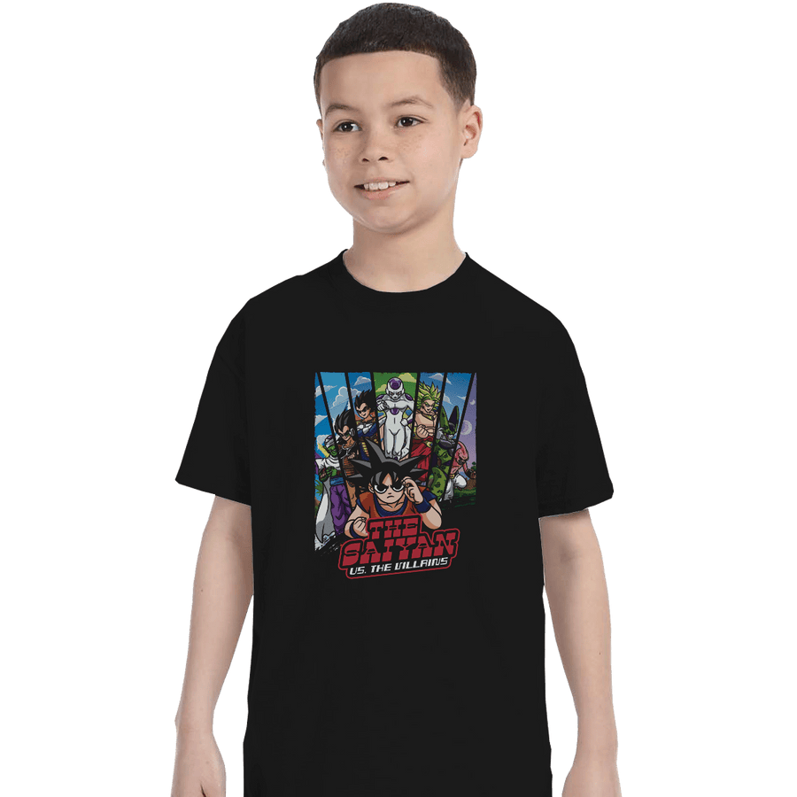 Shirts T-Shirts, Youth / XL / Black The Saiyan Vs The Villains