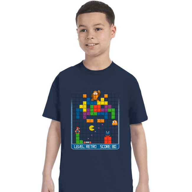 Daily_Deal_Shirts T-Shirts, Youth / XS / Navy Gamer Nostalgia