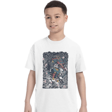 Load image into Gallery viewer, Daily_Deal_Shirts T-Shirts, Youth / XS / White Gundam Blue Dragon
