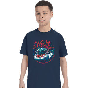 Daily_Deal_Shirts T-Shirts, Youth / XS / Navy Wonka Boat Tours