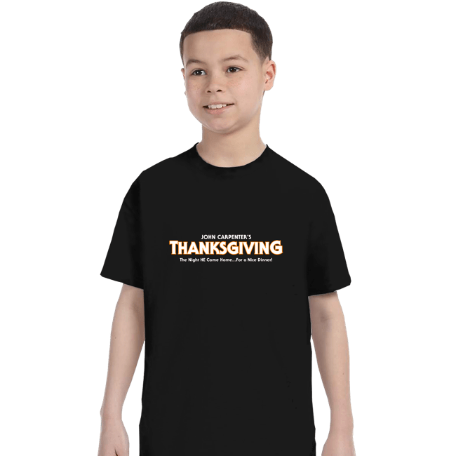 Daily_Deal_Shirts T-Shirts, Youth / XS / Black Carpenter's Thanksgiving