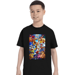 Shirts T-Shirts, Youth / XS / Black X-Men VS Street Fighter
