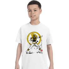 Load image into Gallery viewer, Daily_Deal_Shirts T-Shirts, Youth / XS / White White Ranger Sumi-e
