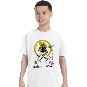 Daily_Deal_Shirts T-Shirts, Youth / XS / White White Ranger Sumi-e