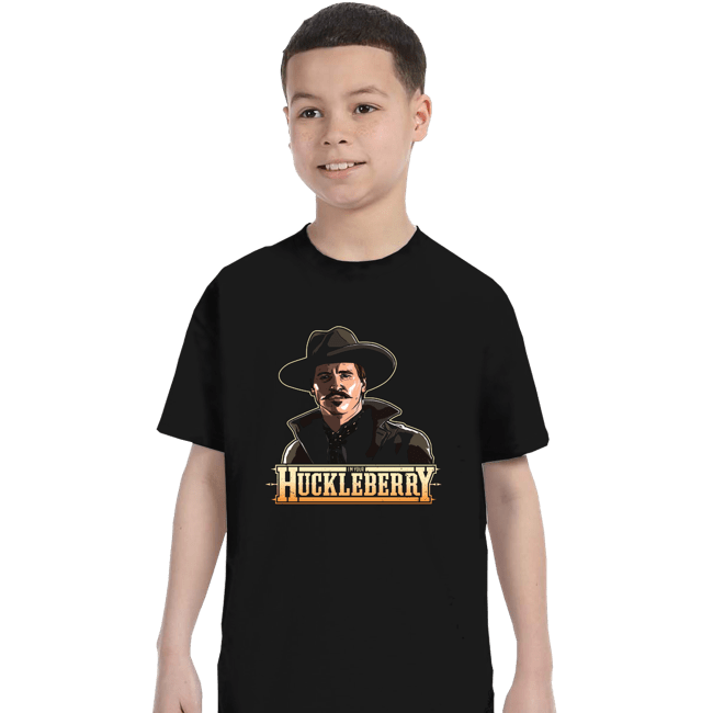 Daily_Deal_Shirts T-Shirts, Youth / XS / Black I'm Your Huckleberry