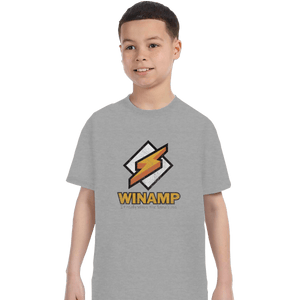 Shirts T-Shirts, Youth / XL / Sports Grey Winamp