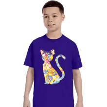 Load image into Gallery viewer, Shirts T-Shirts, Youth / XS / Violet Magical Silhouettes -  Luna
