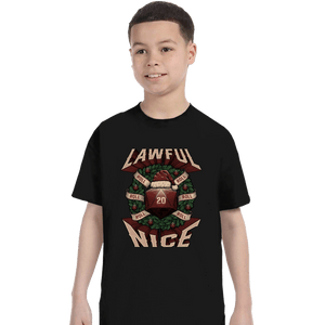 Shirts T-Shirts, Youth / XS / Black Lawful Nice Christmas