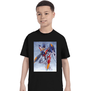 Secret_Shirts T-Shirts, Youth / XS / Black Wing Zero Painting