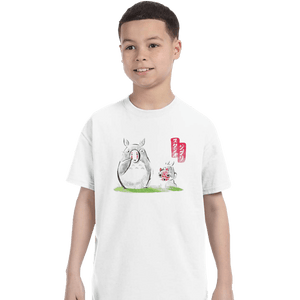 Shirts T-Shirts, Youth / XS / White Anime Ink