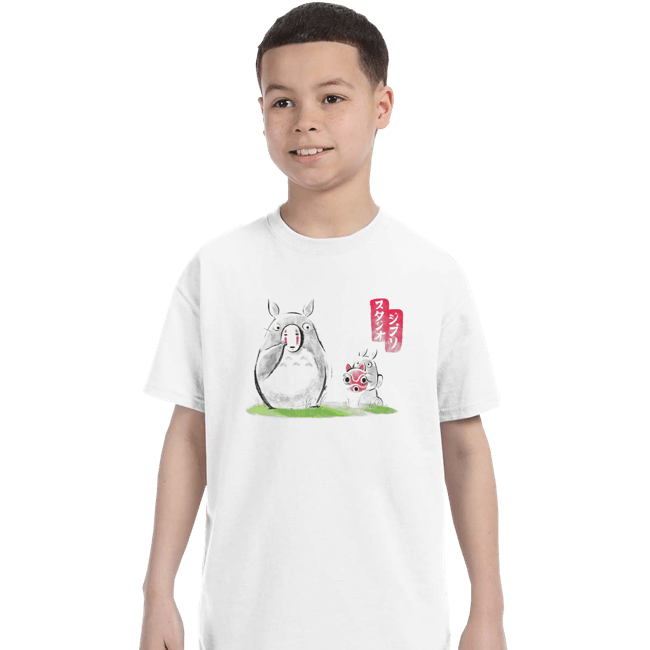 Shirts T-Shirts, Youth / XS / White Anime Ink