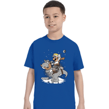 Load image into Gallery viewer, Shirts T-Shirts, Youth / XS / Royal Blue Mario Strikes Back
