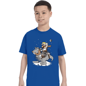 Shirts T-Shirts, Youth / XS / Royal Blue Mario Strikes Back