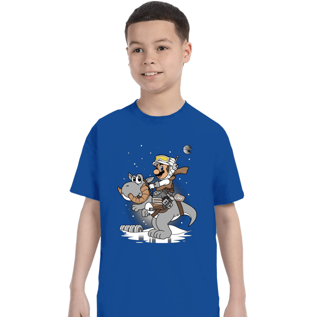 Shirts T-Shirts, Youth / XS / Royal Blue Mario Strikes Back