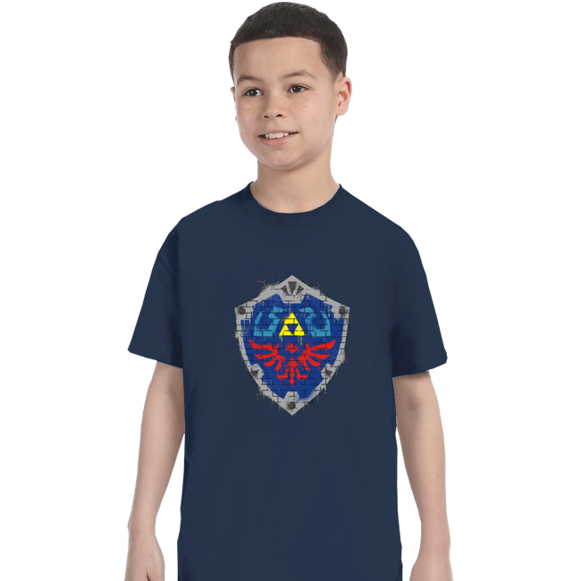 Secret_Shirts T-Shirts, Youth / XS / Navy Shield Spray