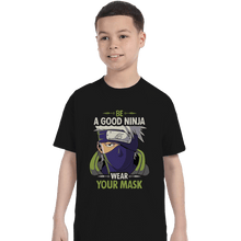 Load image into Gallery viewer, Shirts T-Shirts, Youth / Small / Black Good Ninja
