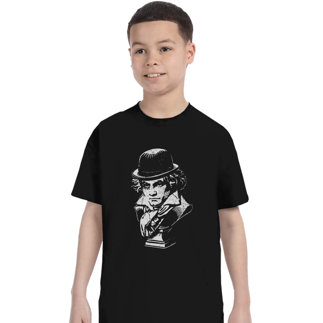 Shirts T-Shirts, Youth / XS / Black Ludwig Van - A Clockwork Orange