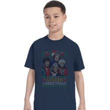 Load image into Gallery viewer, Shirts T-Shirts, Youth / XS / Navy Golden Christmas

