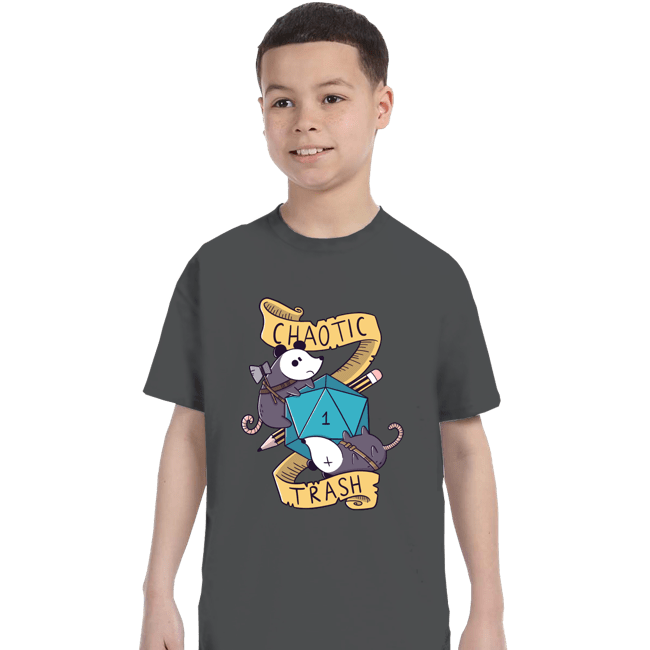 Daily_Deal_Shirts T-Shirts, Youth / XS / Charcoal Chaotic Trash