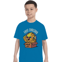 Load image into Gallery viewer, Shirts T-Shirts, Youth / XL / Sapphire Adopt A Chocobo

