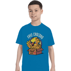 Shirts T-Shirts, Youth / XL / Sapphire Adopt A Chocobo