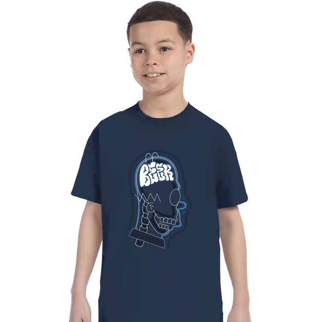 Shirts T-Shirts, Youth / XS / Navy Beer Brain