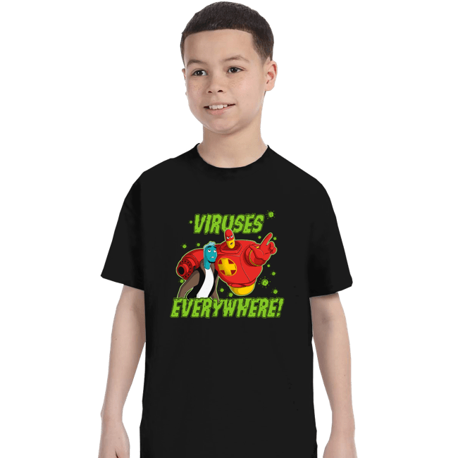 Daily_Deal_Shirts T-Shirts, Youth / XS / Black Viruses Everywhere