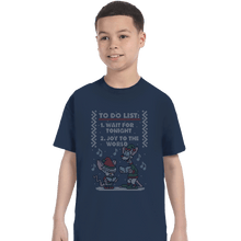 Load image into Gallery viewer, Shirts T-Shirts, Youth / XL / Navy Christmas List
