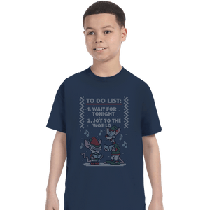 Shirts T-Shirts, Youth / XL / Navy Christmas List