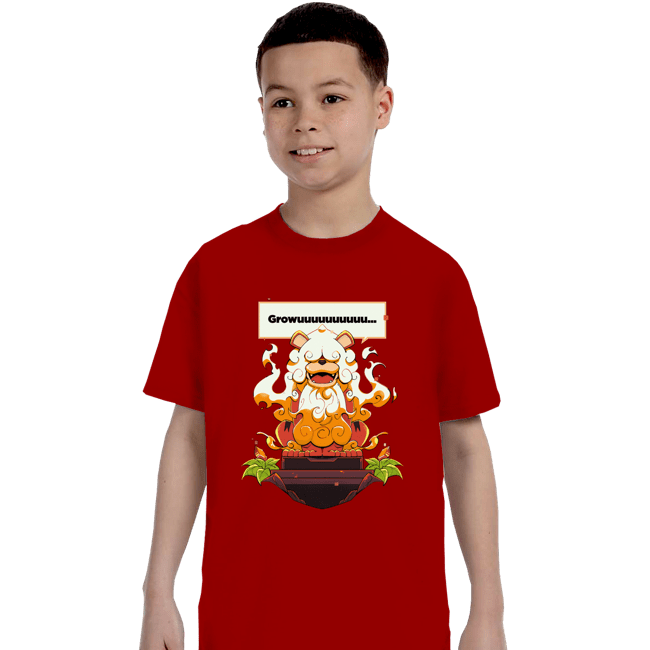 Shirts T-Shirts, Youth / XS / Red Hisuian Growlithe