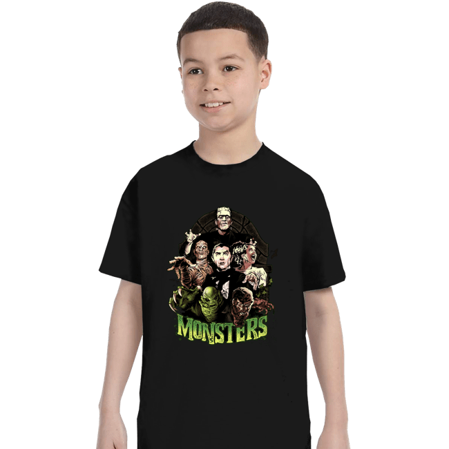 Shirts T-Shirts, Youth / XS / Black Monsters