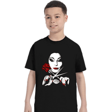Load image into Gallery viewer, Secret_Shirts T-Shirts, Youth / XS / Black Morticia

