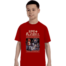 Load image into Gallery viewer, Daily_Deal_Shirts T-Shirts, Youth / XS / Red RPG &amp; Chill
