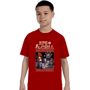 Daily_Deal_Shirts T-Shirts, Youth / XS / Red RPG & Chill