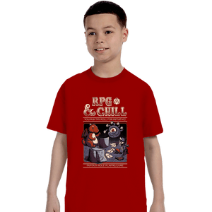 Daily_Deal_Shirts T-Shirts, Youth / XS / Red RPG & Chill