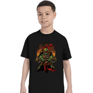 Secret_Shirts T-Shirts, Youth / XS / Black TMNT Raph