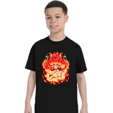 Load image into Gallery viewer, Daily_Deal_Shirts T-Shirts, Youth / XS / Black Peach Fire
