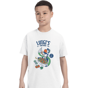 Daily_Deal_Shirts T-Shirts, Youth / XS / White Luigi's Trattoria
