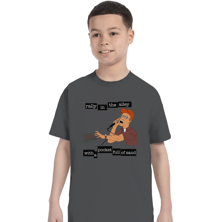Shirts T-Shirts, Youth / XS / Charcoal Pocket Full Of Sand