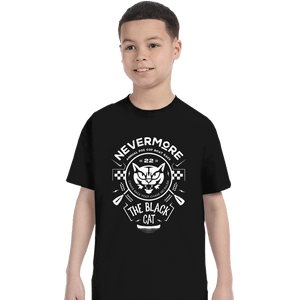 Shirts T-Shirts, Youth / XS / Black The Black Cat Canoe Emblem