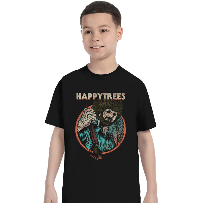 Daily_Deal_Shirts T-Shirts, Youth / XS / Black Happytrees