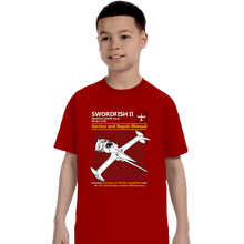 Load image into Gallery viewer, Secret_Shirts T-Shirts, Youth / XS / Red Swordfish Repair
