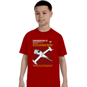 Secret_Shirts T-Shirts, Youth / XS / Red Swordfish Repair