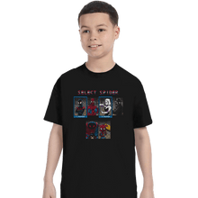 Load image into Gallery viewer, Shirts T-Shirts, Youth / XL / Black Select Spider
