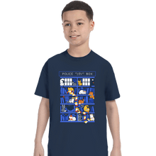 Load image into Gallery viewer, Secret_Shirts T-Shirts, Youth / XS / Navy Library Box
