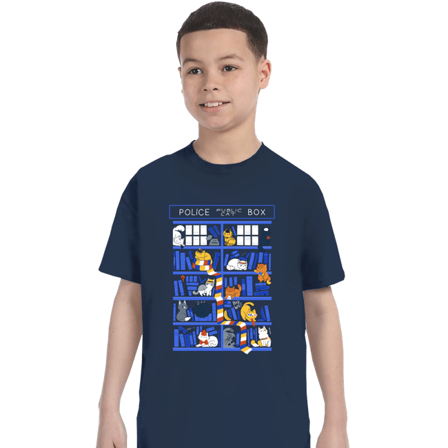 Secret_Shirts T-Shirts, Youth / XS / Navy Library Box