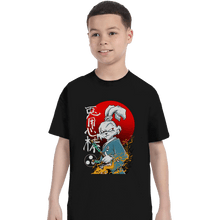 Load image into Gallery viewer, Shirts T-Shirts, Youth / XL / Black Fighter Rabbit
