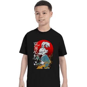Shirts T-Shirts, Youth / XL / Black Fighter Rabbit