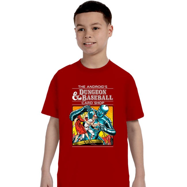 Daily_Deal_Shirts T-Shirts, Youth / XS / Red The Android's Dungeon & Baseball Card Shop